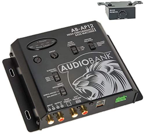 Audiobank High Performance Bass Machine - AB-AP12 - with Subwoofer Bass Control Features/Bass Equalization Circuit/Dash Mount Remote Control and Bass Indicator Audiobank High Performance Bass Machine - AB-AP12 - with Subwoofer Bass Control Features/Bass Equalization Circuit/Dash Mount Remote Control and Bass Indicator
